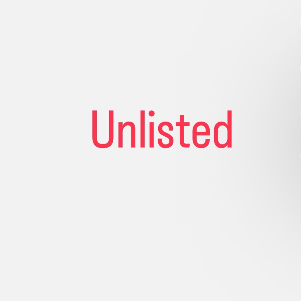 Unlisted Red Text Graphic